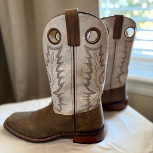 Men's Cowboy Boots - Tan and Cream